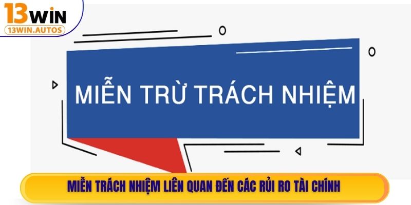 Miễn trách nhiệm liên quan đến các rủi ro tài chính