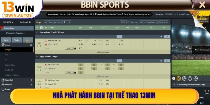 Nhà phát hành BBIN tại Thể Thao 13WIN